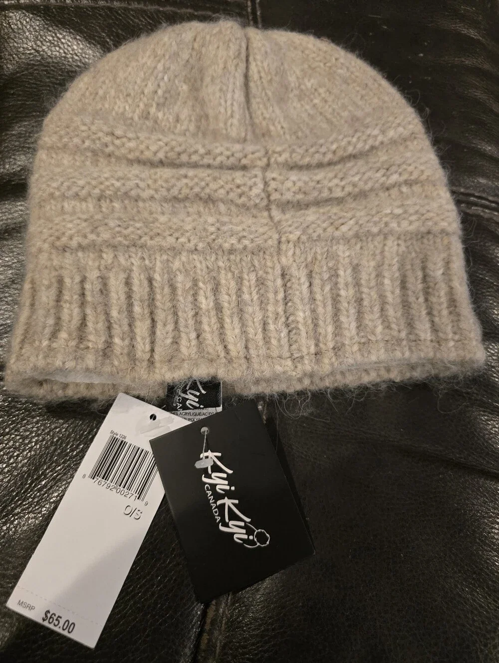 Kyi Kyi Canada Cozy Knit Beanie - Beige NWT Cold Weather. Gift. One Size.